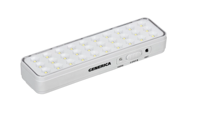 Светильник аккум. ДБА 1030 непост. 30LED 5ч 3Вт GENERICA LDBA0-1030-5-01-K01-G фото 1