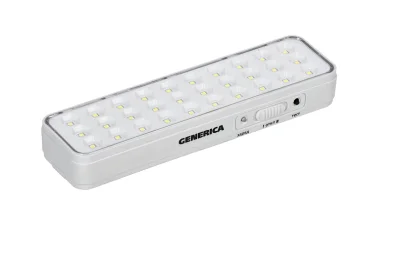 Светильник аккум. ДБА 1030 непост. 30LED 5ч 3Вт GENERICA LDBA0-1030-5-01-K01-G фото 1