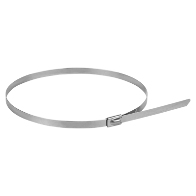 Хомут AISI 304 из нержавеющей стали, 7.9x360 (10 шт.) FlexLock PROxima EKF plc-fl-tss-304-7.9x360-r фото 1