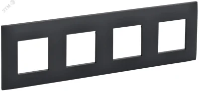 SKANDY Рамка 4-местная SK-F04G графит IEK SK-M42-K53 фото 1
