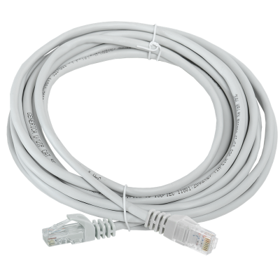 Шнур коммутационный кат. 5Е UTP 10м серый GENERICA PC01-C5EU-10M-G фото 1