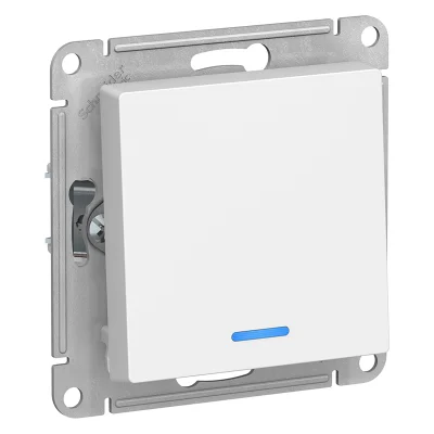 ВЫКЛЮЧАТЕЛЬ 1-клавишный с подсветкой, сх.1а, 10АХ, механизм, БЕЛЫЙ ATN0 Systeme Electric ATN000113 фото 1