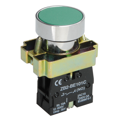 Кнопка управления LAY5-BA31 без подсветки зеленая 1з IEK BBT60-BA-K06 фото 1