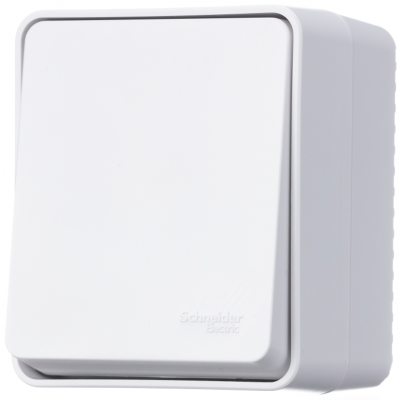 AtlasDesign PROFI IP54 О/У 1-клавишный ПЕРЕКЛЮЧАТЕЛЬ 10 АХ, БЕЛЫЙ Systeme Electric ATN540161 фото 1