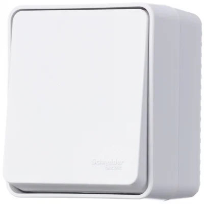 AtlasDesign PROFI IP54 О/У 1-клавишный ПЕРЕКЛЮЧАТЕЛЬ 10 АХ, БЕЛЫЙ Systeme Electric ATN540161 фото 1