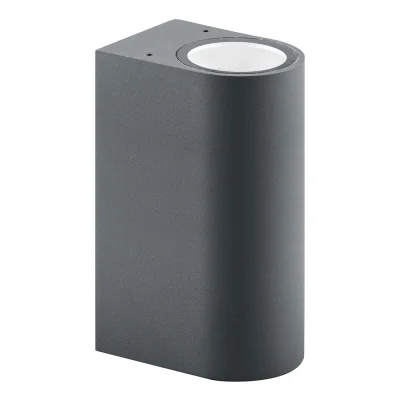 Светильник садово-парковый, 230V 2*GU10, DH015, серый (на стену) Feron 11884 фото 1