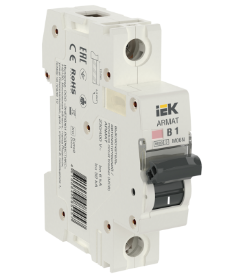 ARMAT Авт. выкл. M06N 1P B 1А IEK AR-M06N-1-B001 фото 1