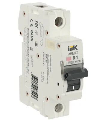 ARMAT Авт. выкл. M06N 1P B 1А IEK AR-M06N-1-B001 фото 1