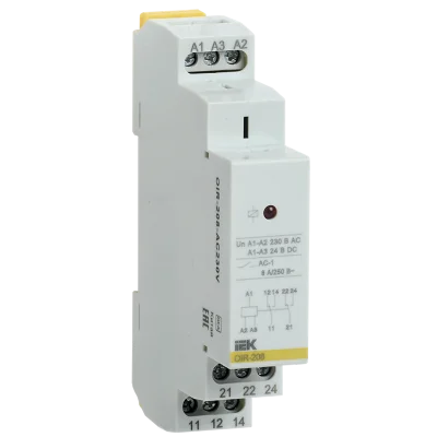 Реле промежут. OIR 2 конт. 8А 230В AC IEK OIR-208-AC230V фото 1