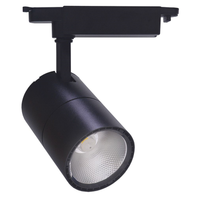 Светильник трековый светодиодный на шинопровод 20W, 1800 Lm, 4000К, 35 градусов, черный, AL103 со вс фото 1