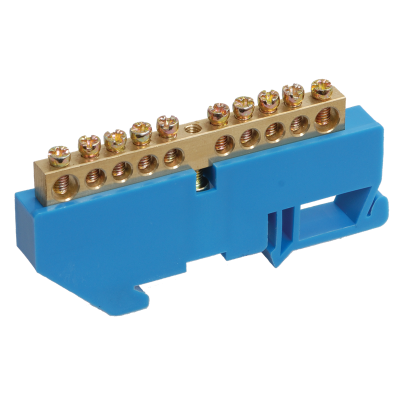 Шина N "ноль" на DIN-изол ШНИ-8х12-14-Д-С IEK YNN10-812-14D-K07 фото 1