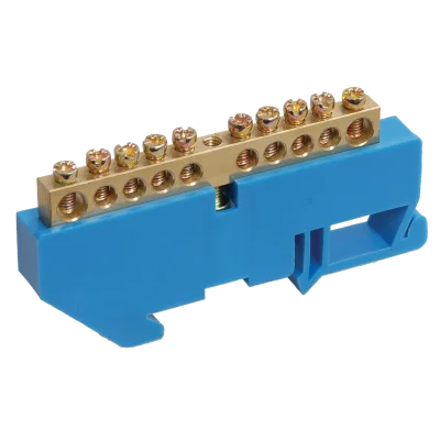 Шина N "ноль" на DIN-изол ШНИ-8х12-14-Д-С IEK YNN10-812-14D-K07 фото 1