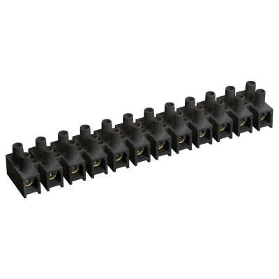 Зажим винтовой ЗВИ-15 н/г 4,0-10мм2 12пар черные IEK UZV5-015-06 фото 1