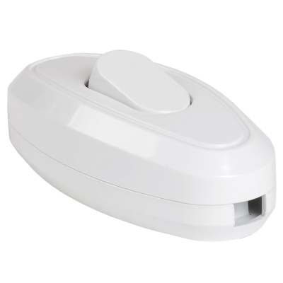 ВБ-01Б Выключатель одноклавишный разборный для бра, белый IEK EVB10-K01-10 фото 1