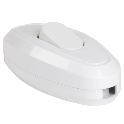 ВБ-01Б Выключатель одноклавишный разборный для бра, белый IEK EVB10-K01-10 фото 1