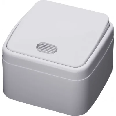 Выключатель одноклавишный с индикатором, 250В, 10А, серия Basic, PSW10-31-20, белый STEKKER 39029 фото 1