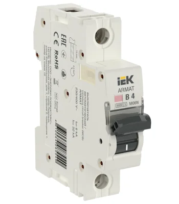 ARMAT Авт. выкл. M06N 1P B 4А IEK AR-M06N-1-B004 фото 1