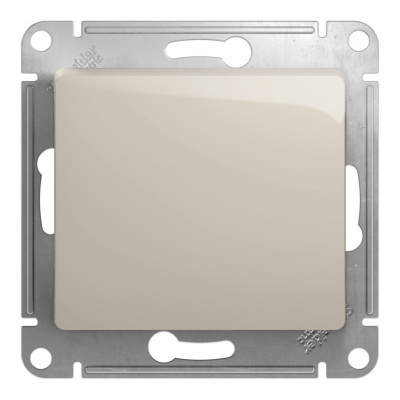 GLOSSA 1-клавишный ПЕРЕКЛЮЧАТЕЛЬ,сх.6,10AX, механизм, МОЛОЧНЫЙ Systeme Electric GSL000961 фото 1