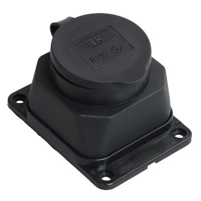 РБ13-1-0м Розетка с защ. кр. настен. ОМЕГА IP44 IEK PKR11-016-2-K02 фото 1