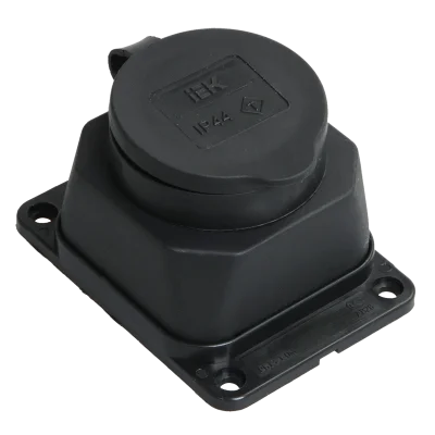 РБ13-1-0м Розетка с защ. кр. настен. ОМЕГА IP44 IEK PKR11-016-2-K02 фото 1