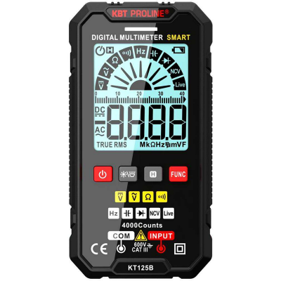 Мультиметр цифровой KT 125В серия PROLINE КВТ 86325 фото 1