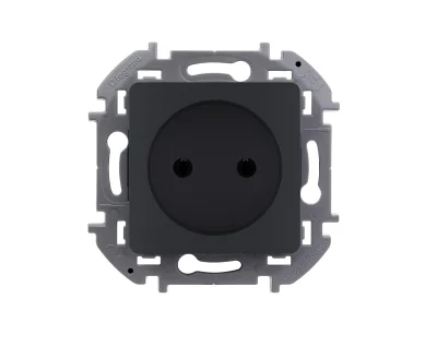 Розетка 2К - 16 А - 250 В~ - INSPIRIA - антрацит Legrand 673713 фото 1