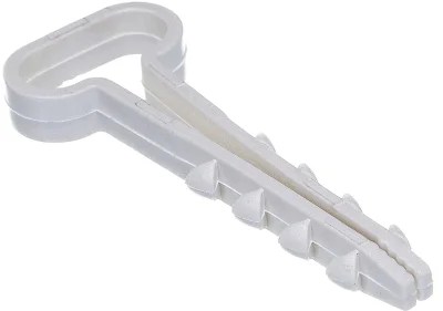 Дюбель-хомут прямоугольный 14х6 белый (100 шт) РосДюбель 15-0457 фото 1