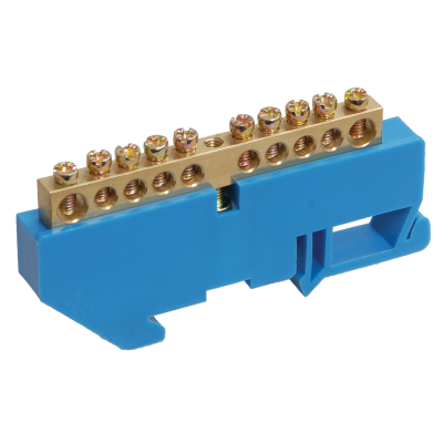 Шина N "ноль" на DIN-изол ШНИ-6х9-14-Д-С IEK YNN10-69-14D-K07 фото 1