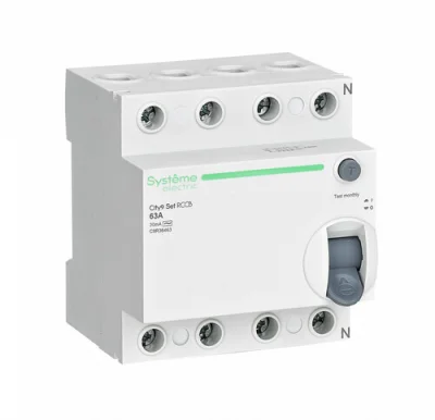 City9 Set ВДТ 63А 4P 30мА Тип-AC 400В Systeme Electric C9R36463 фото 1
