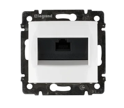 Розетка СП 1-м компьютерная RJ45 UTP механизм (белый) Valena Legrand 774230 фото 1