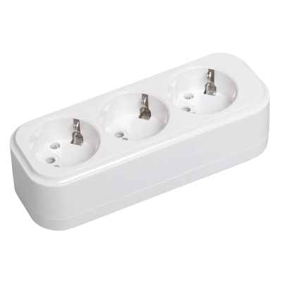 Розетка переносная разб. К03 3 места CLASSIC IEK KYP11-16-03-00-Z фото 1