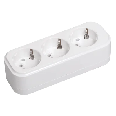 Розетка переносная разб. К03 3 места CLASSIC IEK KYP11-16-03-00-Z фото 1