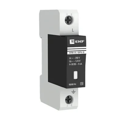 Ограничитель импульсных напряжений ОПВ-D/1P In 5кА 275В с сигн. PROxima EKF opv-d1 фото 1
