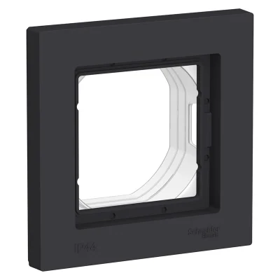 Рамка 1 пост IP44 AQUA, карбон Systeme Electric ATN441001 фото 1