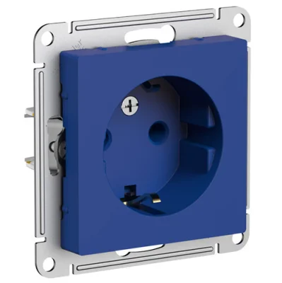 ATLASDESIGN РОЗЕТКА с заземлением, 16А, механизм,
АКВАМАРИН Systeme Electric ATN001143 фото 1