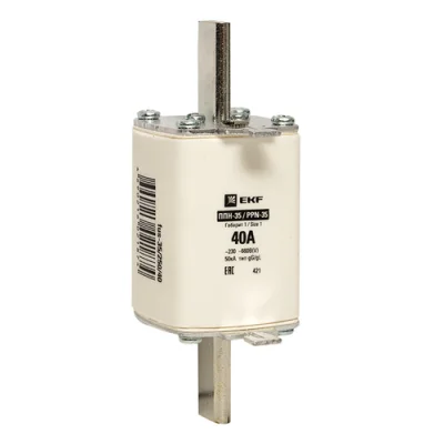 Плавкая вставка ППН-35 250/ 40А габарит 1 EKF fus-35/250/40 фото 1