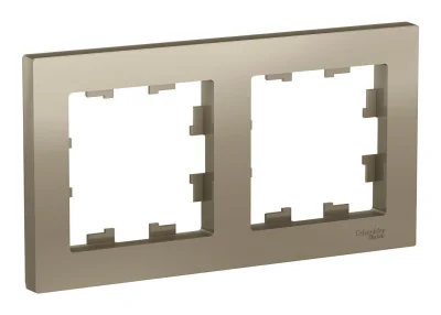 ATLASDESIGN 2-постовая РАМКА, универсальная, ШАМПАНЬ Systeme Electric ATN000502 фото 1