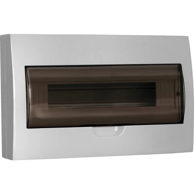 Корпус пластиковый ЩРН-П-18 черн. прозр. дверь IP41 GENERICA MKP12-N-18-41-G фото 1