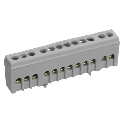 Шина L "фаза" в корп изол на DIN-рейку ШНИ-6х9-14-К-Ср IEK YNN10-69-14KD-K02 фото 1