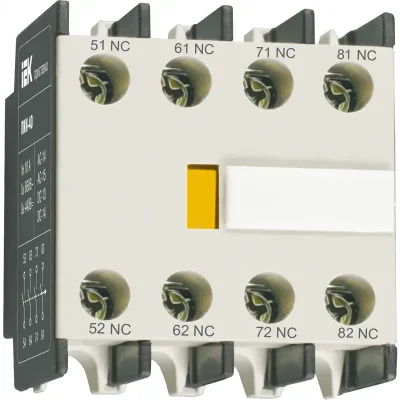 Приставка ПКИ-04 дополнительные контакты 4NC IEK KPK10-04 фото 1