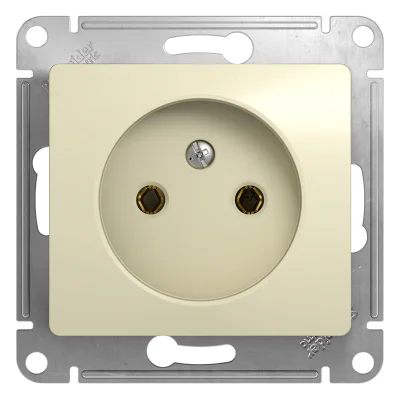 GLOSSA РОЗЕТКА без заземления, 16А, механизм, БЕЖЕВЫЙ Systeme Electric GSL000241 фото 1