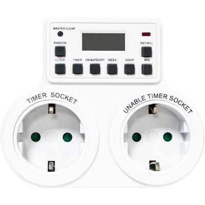 Розетка с таймером (недельная) 3500W/16A 230V, TM25 Feron 23236 фото 1