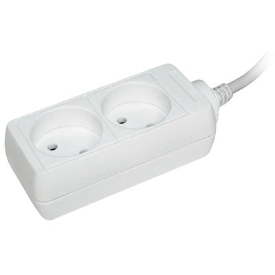 Удлинитель У2 2 места 2P/1,5 метра 2х0,75мм2 10А/250В IEK WYP10-06-02-01-N фото 1