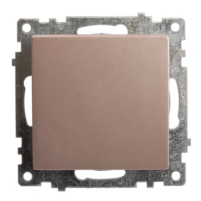 Выключатель 1-клавишный (механизм) 250В, 10А, серия Катрин, GLS10-7103-02, шампань STEKKER 39589 фото 1