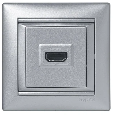VALENA Розетка HDMI алюминий Legrand 770285 фото 1