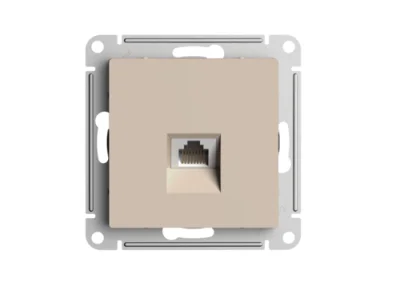 AtlasDesign РОЗЕТКА компьютерная RJ45, кат. 5Е, механизм, ПЕСОЧНЫЙ Systeme Electric ATN001283 фото 1