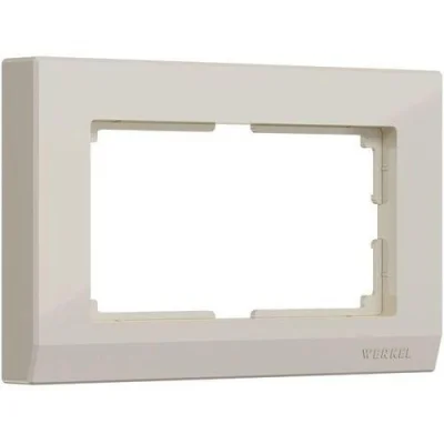 Рамка для двойной розетки (слоновая кость) Stark W0081803 Werkel a050906 фото 1