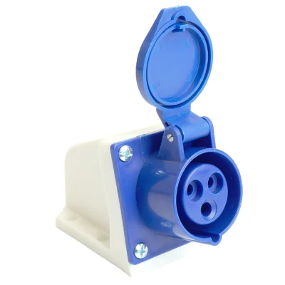 Розетка стационарная ST-113 16А 220В 2P+PE IP44, RST16-113-44, Stekker STEKKER 49432 фото 1