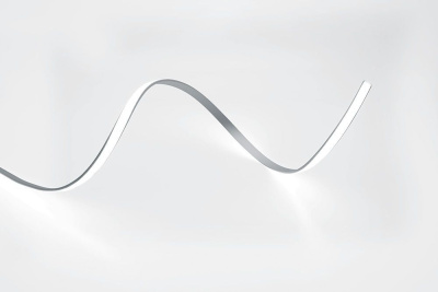 Профиль алюминиевый гибкий "накладной", серебро, 2000*15*6мм CAB264 с матовым экраном Feron 10361 фото 1