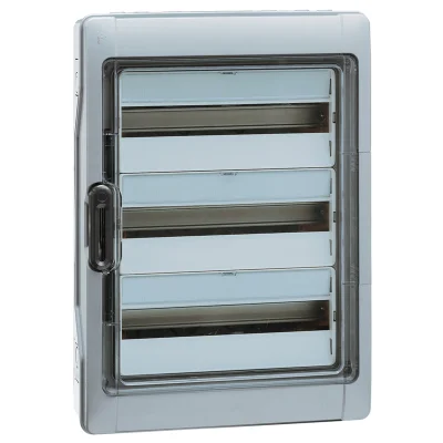 Шкаф накладной Plexo на 36 (3х12) модулей с шинами N+PE с прозрачной дверью IP65 Legrand 601983 фото 1